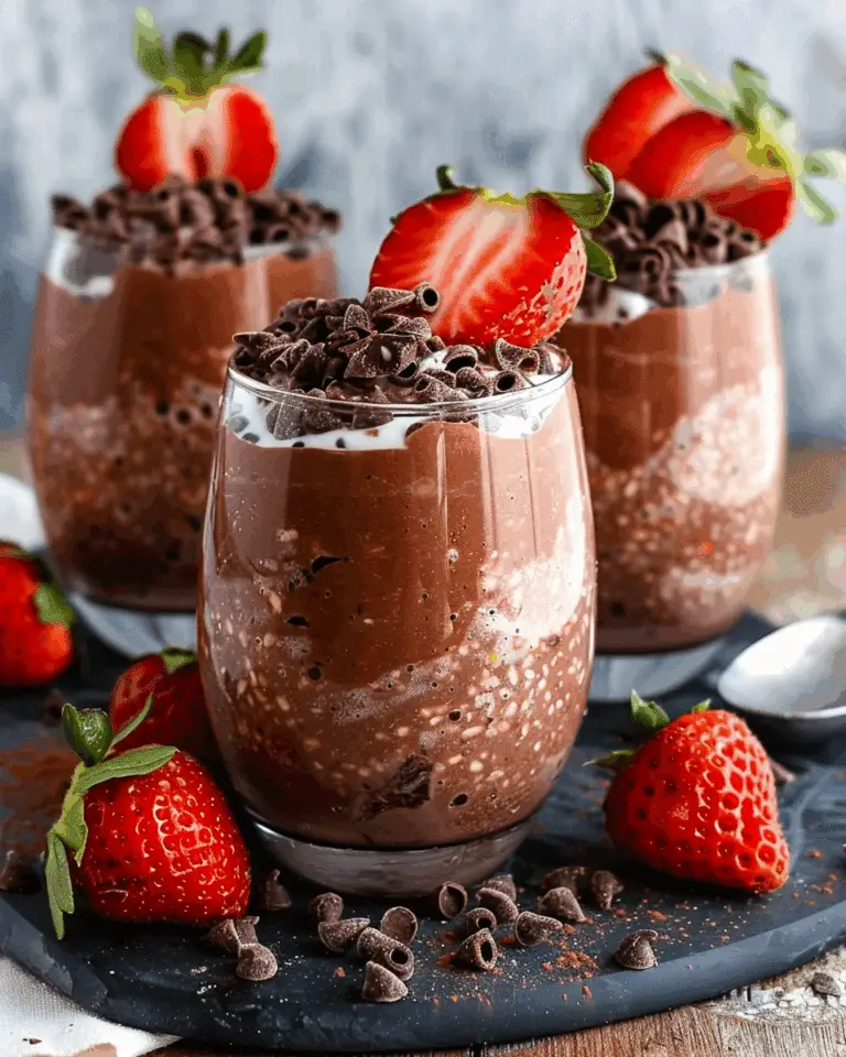 Decadent Chocolate Strawberry Overnight Oats
