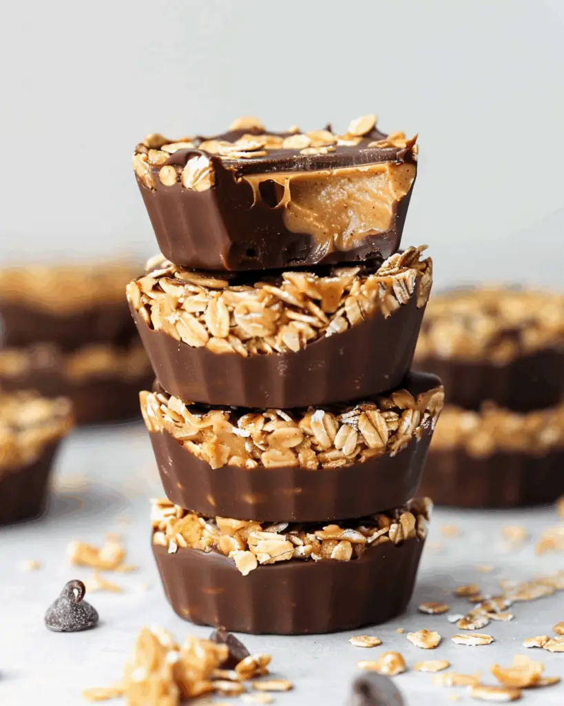 Easy No-Bake Peanut Butter Oat Cups