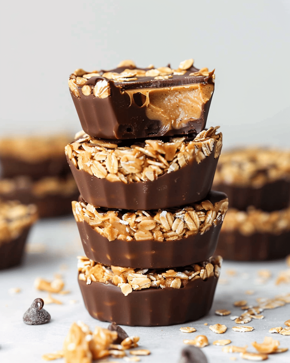 Easy No-Bake Peanut Butter Oat Cups