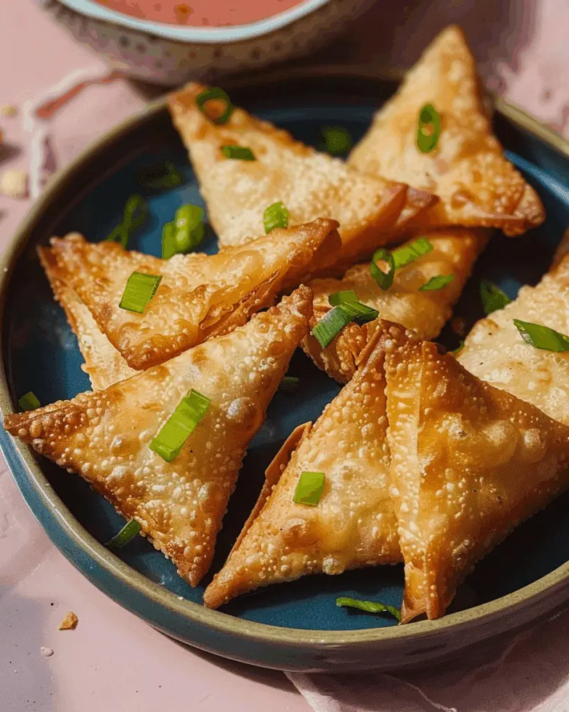 Easy Rice Paper Crab Rangoons