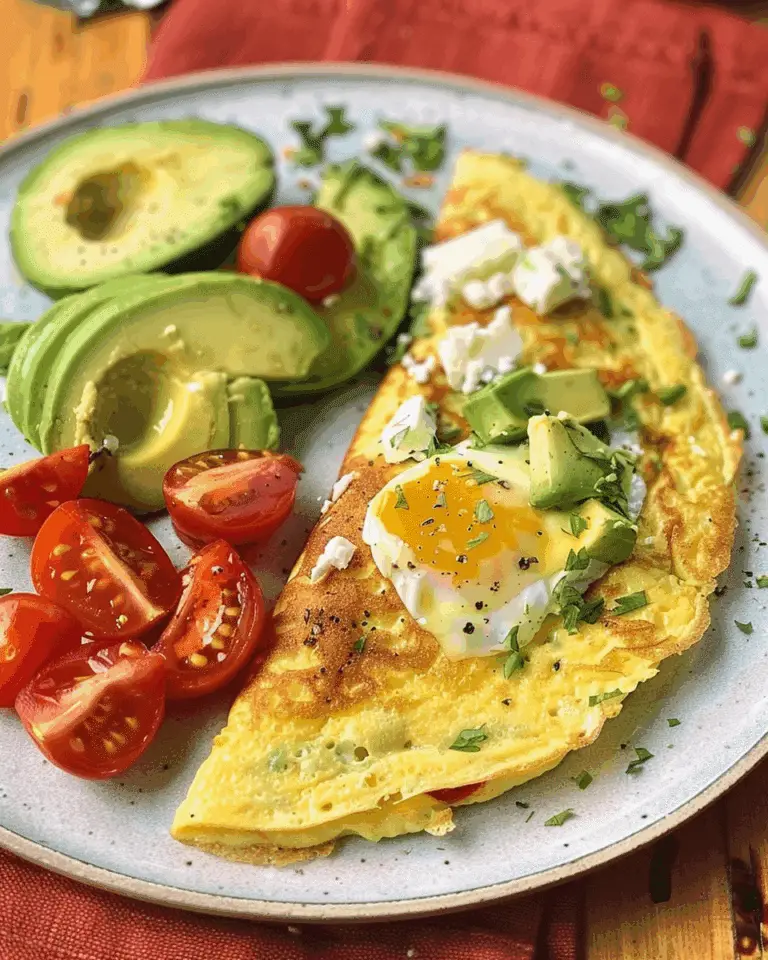 Egg Omelette with Avocado