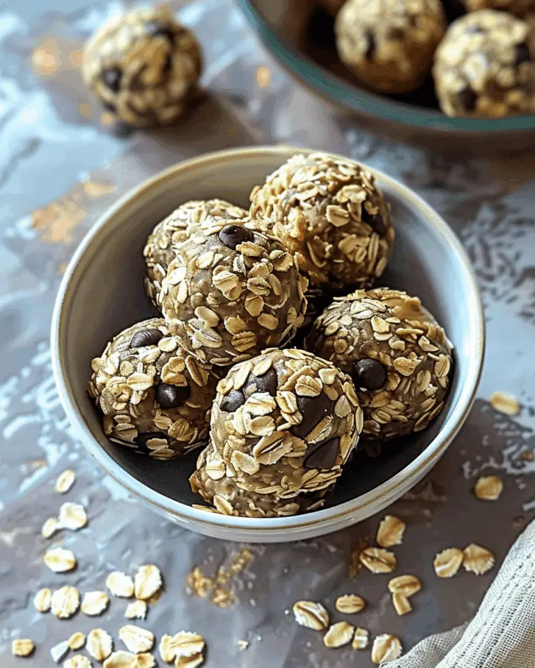No-Bake Peanut Butter Oatmeal Energy Balls