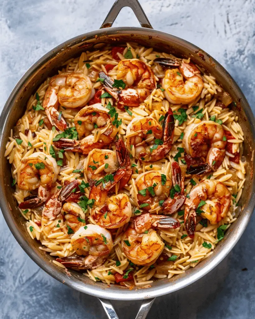 One-Pot Shrimp Orzo