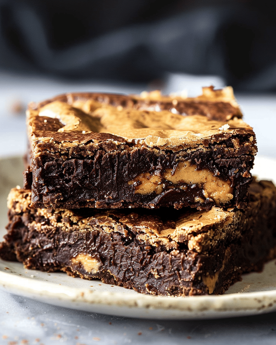 Peanut Butter Fudge Brownies