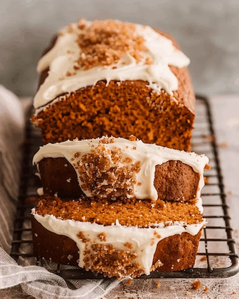 Pumpkin Bread With Cream Cheese Frosting