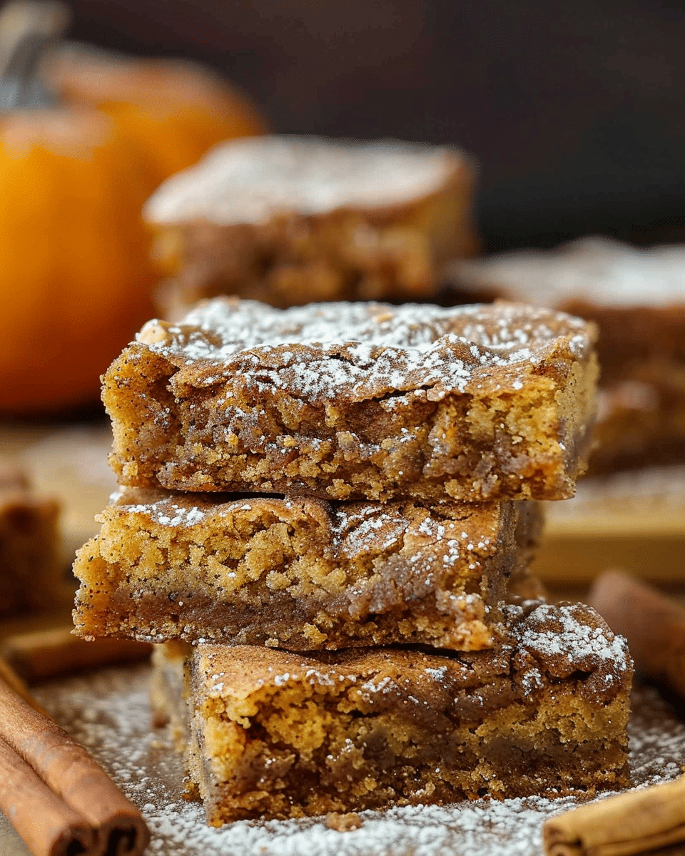 Pumpkin Snickerdoodle Brownies