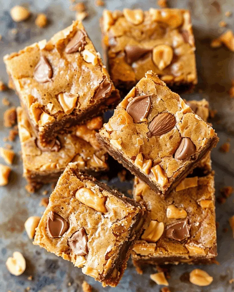 Soft and Chewy Peanut Butter Brownies