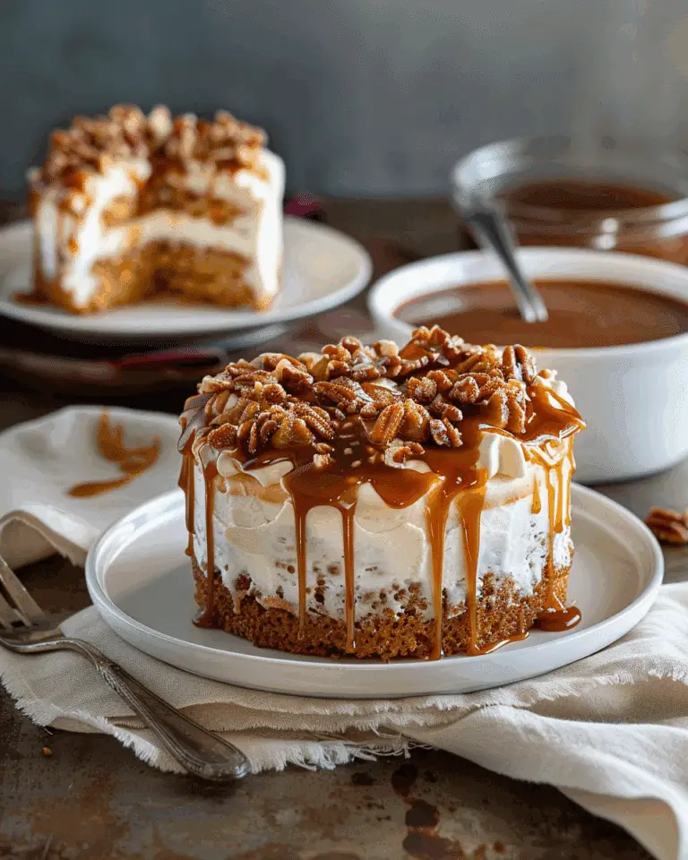 Sweet Potato Caramel Poke Cake