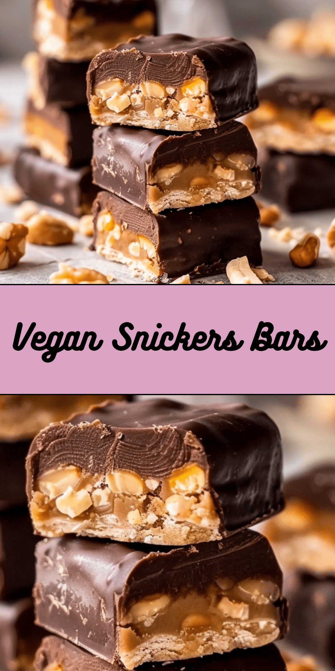 Vegan Snickers Bars - Cooking With Blog