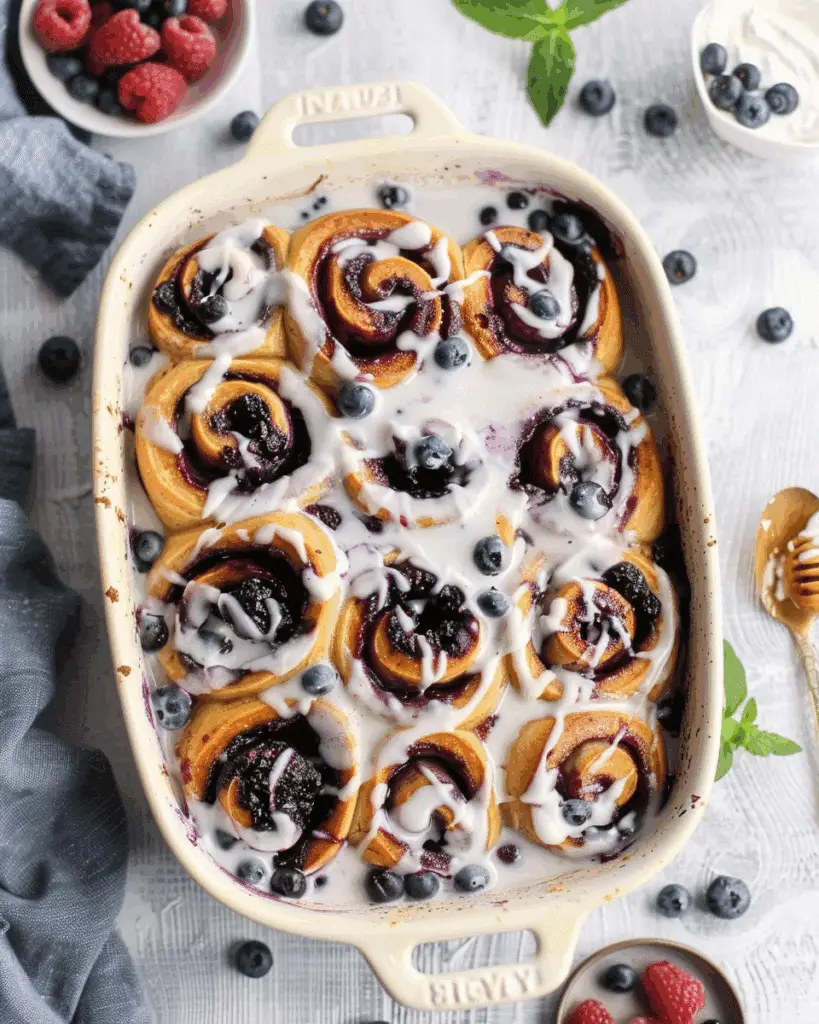Blueberry Cinnamon Rolls