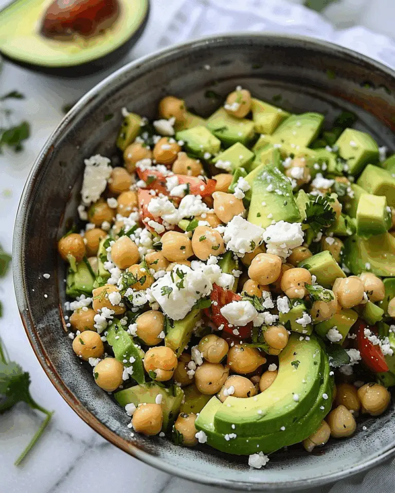 Chickpea, Avocado, & Feta Salad