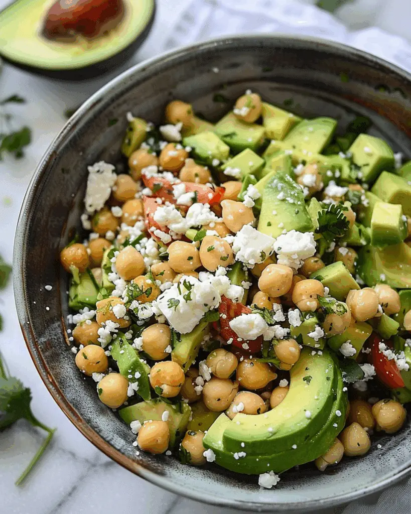 Chickpea, Avocado, & Feta Salad