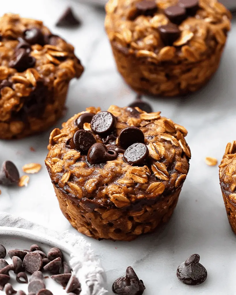 Chocolate Chip Baked Oatmeal Cups