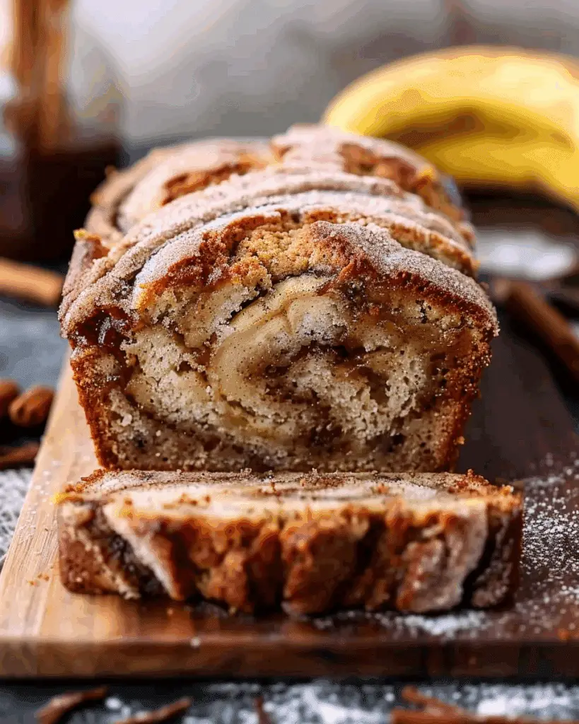 Cinnamon Roll Banana Bread