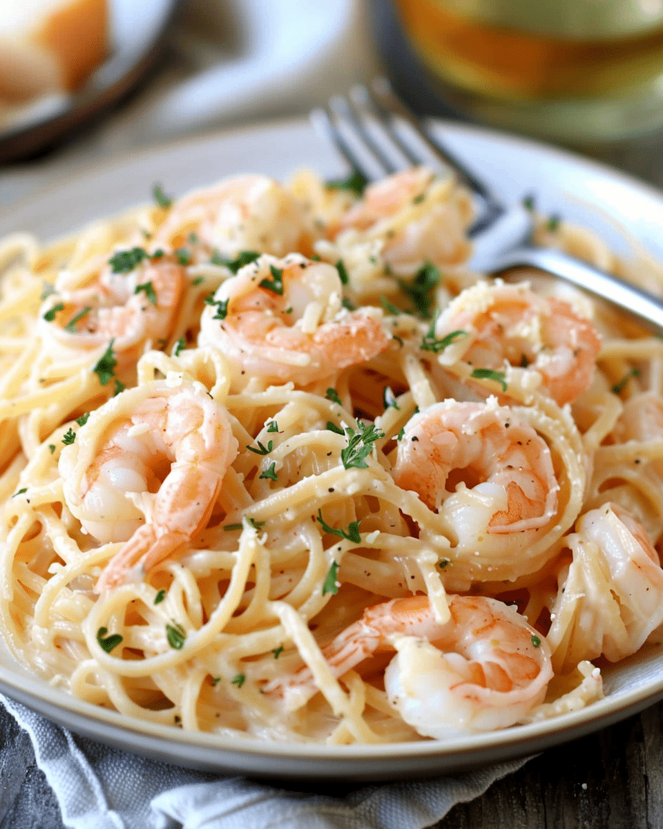 Creamy Garlic Shrimp Pasta