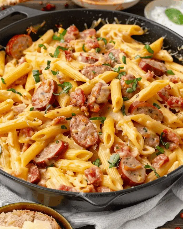 Creamy Smoked Sausage Penne