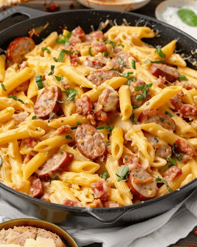 Creamy Smoked Sausage Penne