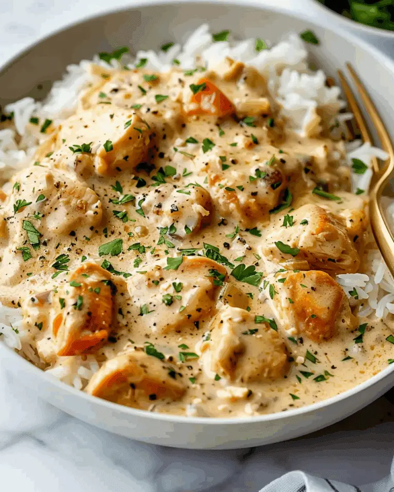 Creamy Smothered Chicken and Rice