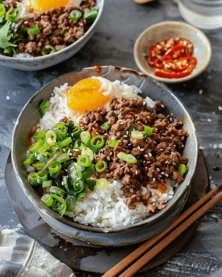 Delicious Korean Ground Beef Bowl