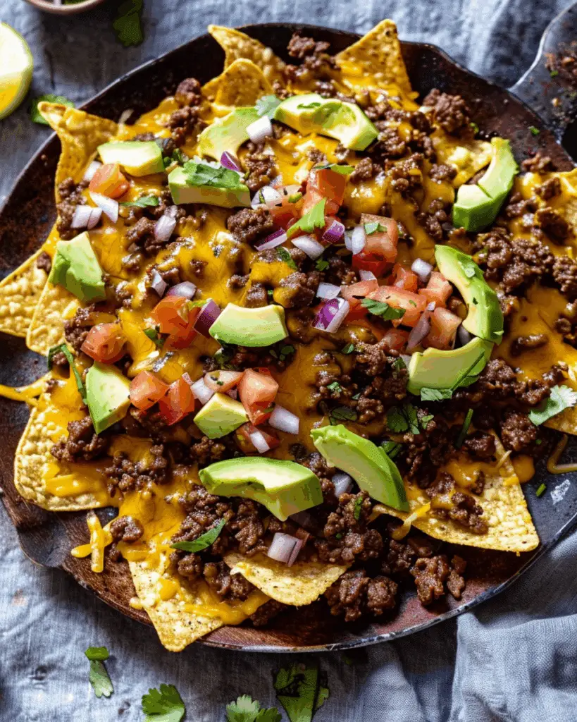 Easy Cheesy Beef Nachos
