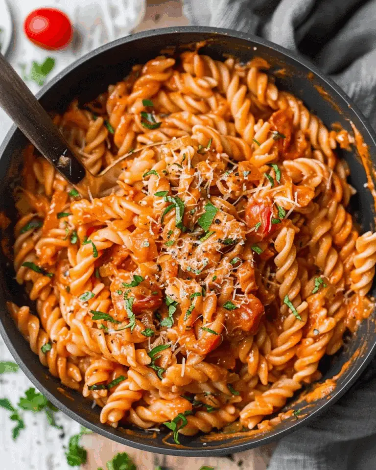 Easy One Pot Creamy Tomato Pasta