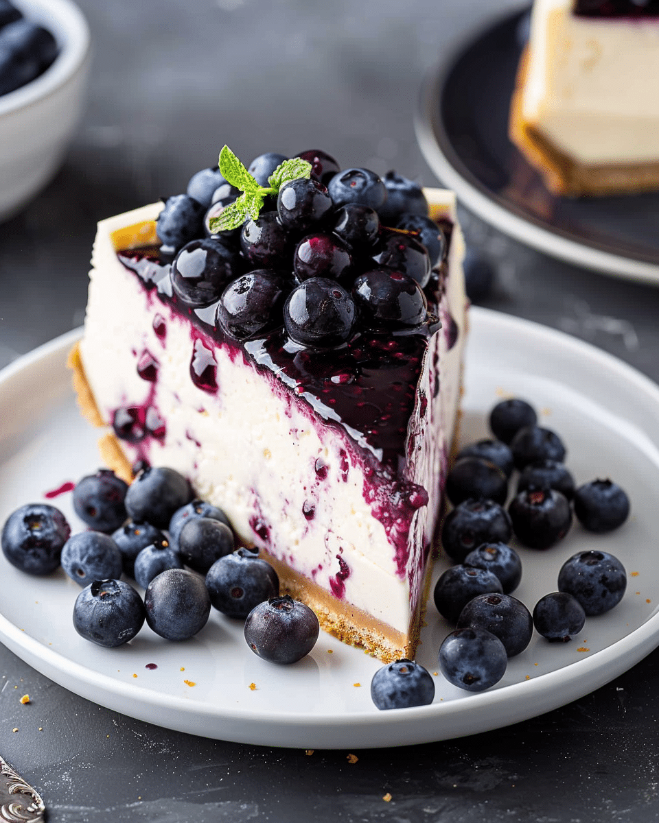 Fresh Blueberry Cheesecake