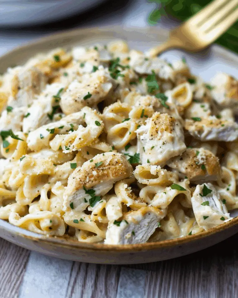 Garlic Parmesan Chicken Pasta Delight
