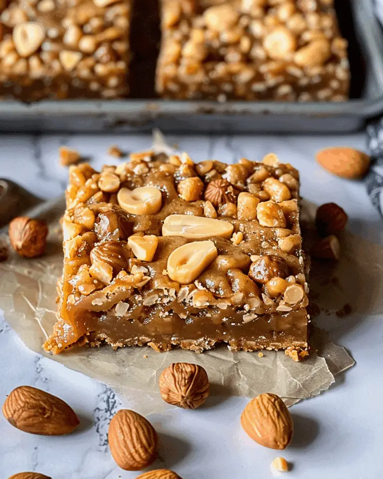 Gooey Butterscotch Nut Bars