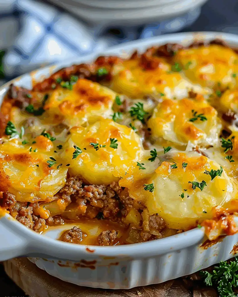 Hobo Casserole with Ground Beef & Potatoes