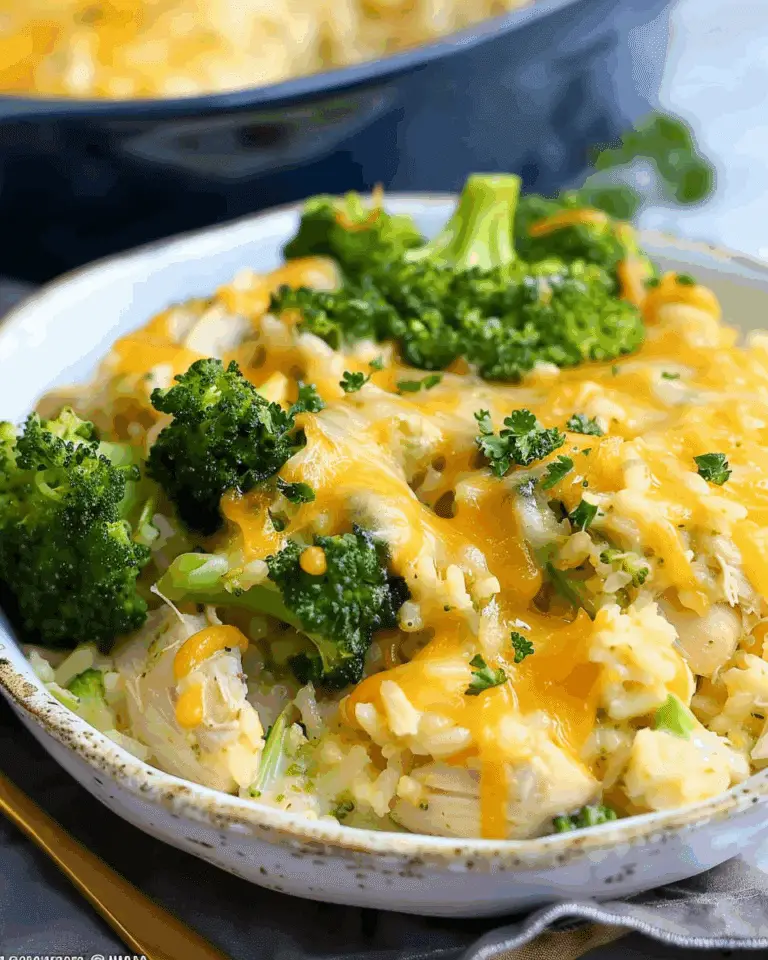 Instant Pot Broccoli Cheese Chicken and Rice Casserole