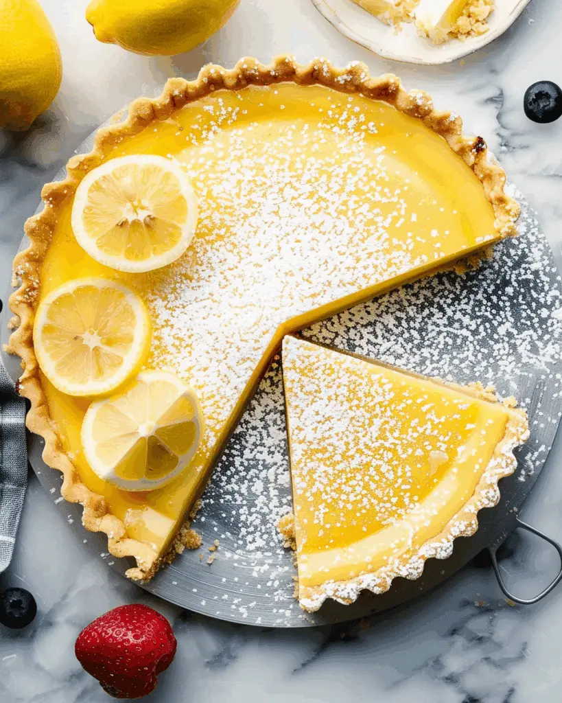 Lemon Tart with Buttery Shortbread Crust