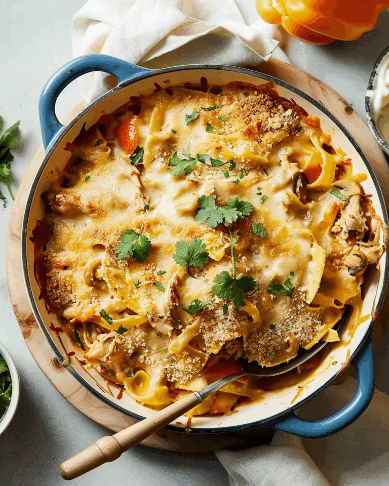 Loaded Chicken Fajita Casserole