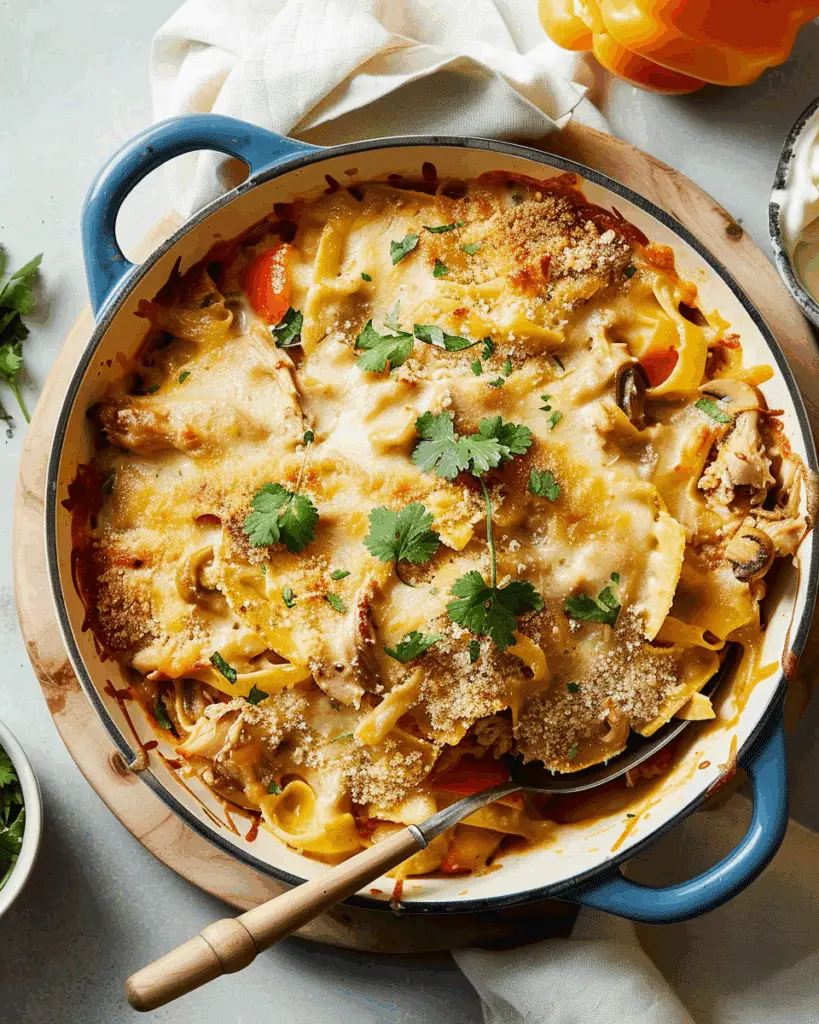 Loaded Chicken Fajita Casserole