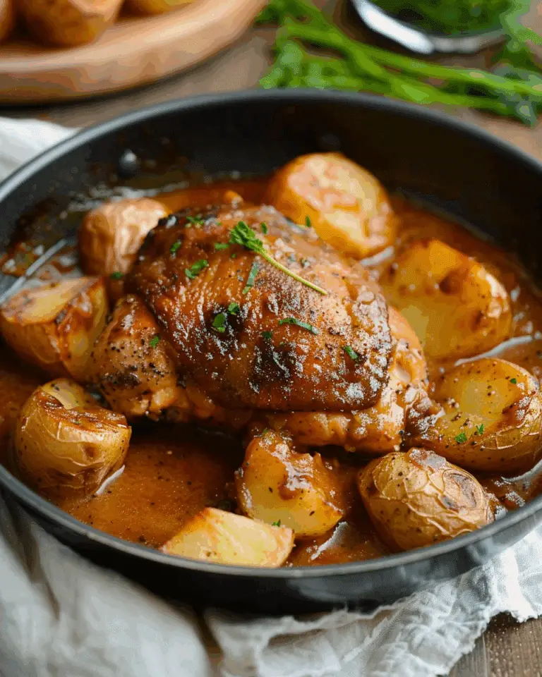 One-Pan Chicken and Potatoes with Gravy