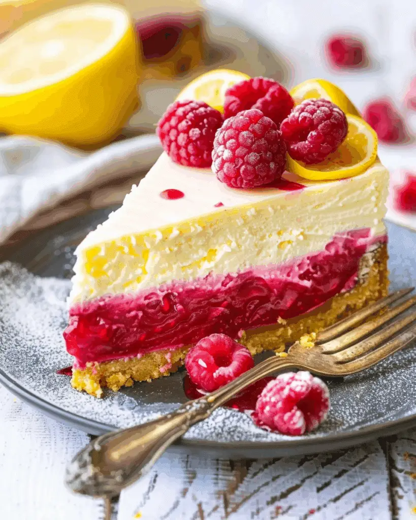 Raspberry Lemon Cheesecake