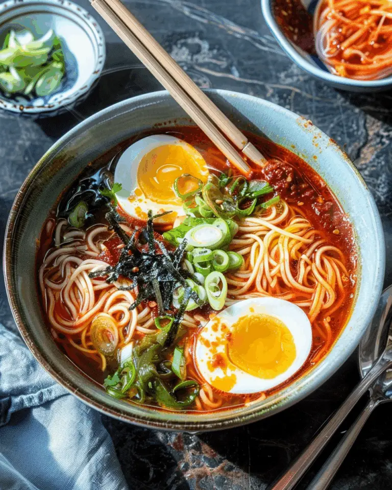 Spicy Gochujang Noodle Soup