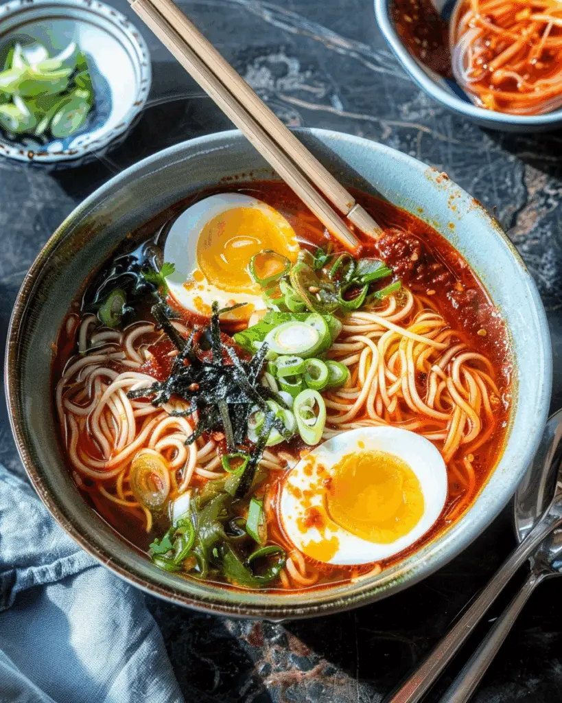 Spicy Gochujang Noodle Soup