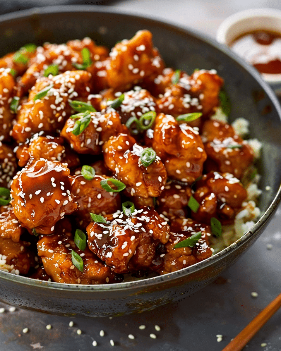 Sticky Honey Sesame Chicken
