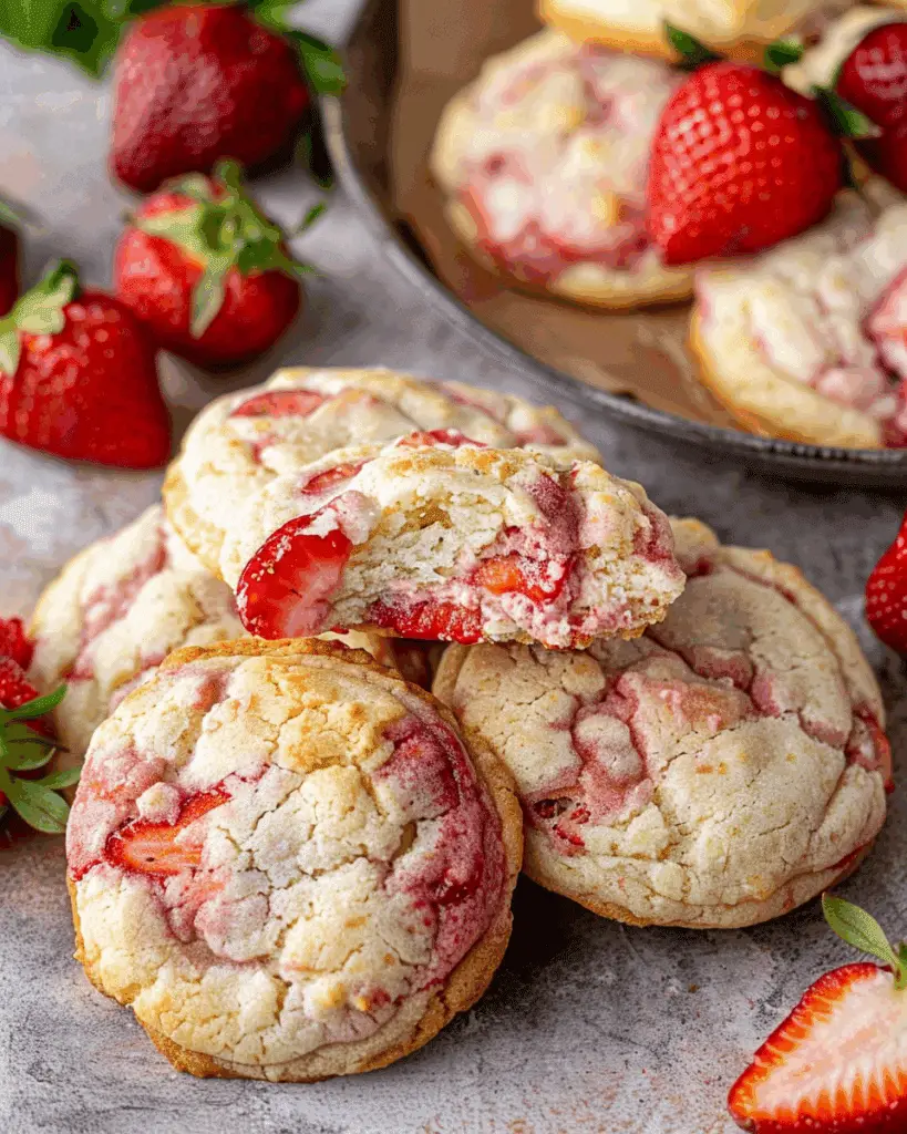 Strawberry Cheesecake Cookies