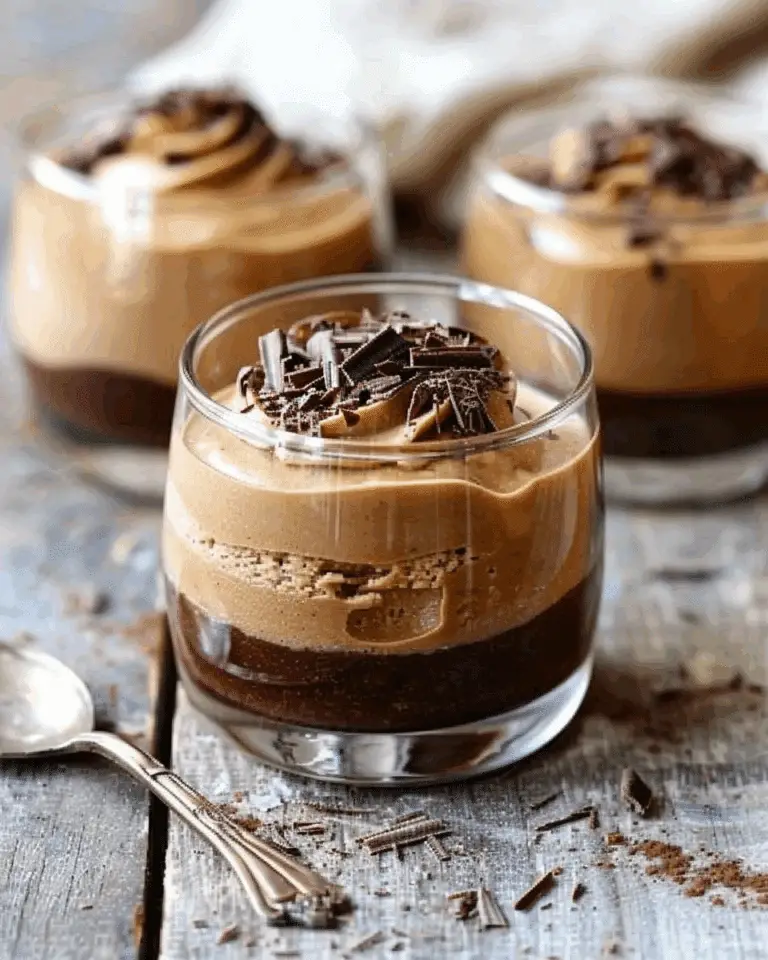 Vegan Peanut Butter Mousse with Chocolate Ganache