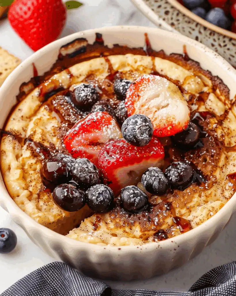Baked Protein Pancake Bowls