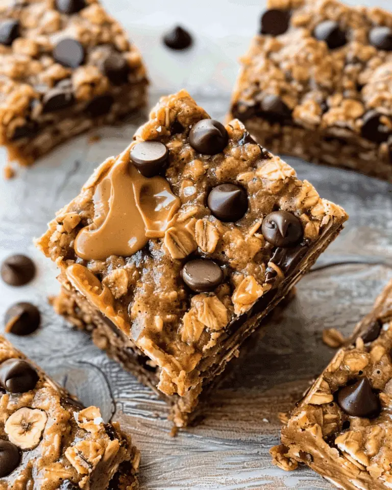 Banana Peanut Butter Oatmeal Bars
