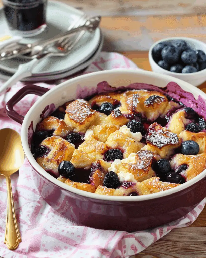 Blueberry French Toast Casserole