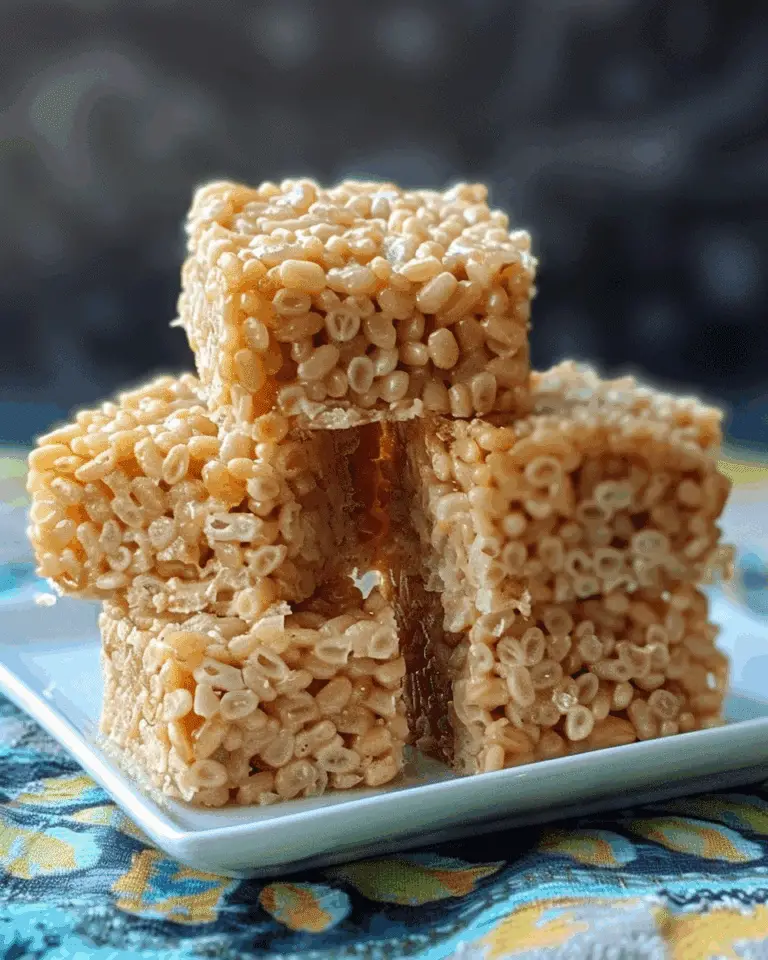 Caramel Rice Crispy Treats