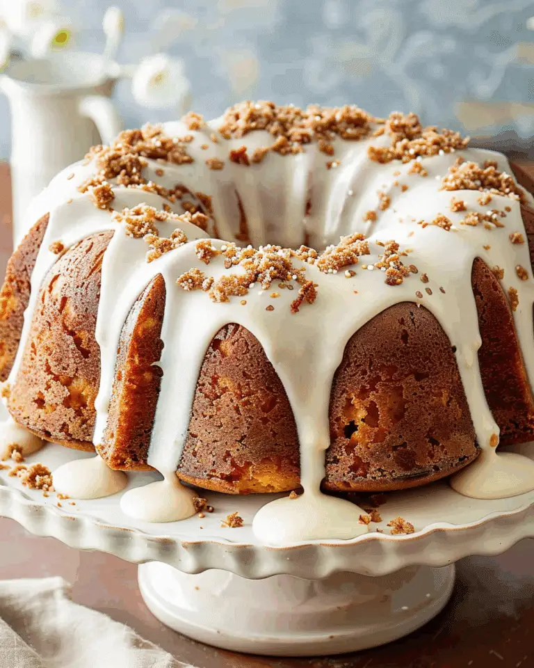 Carrot Bundt Cake with Cream Cheese Glaze