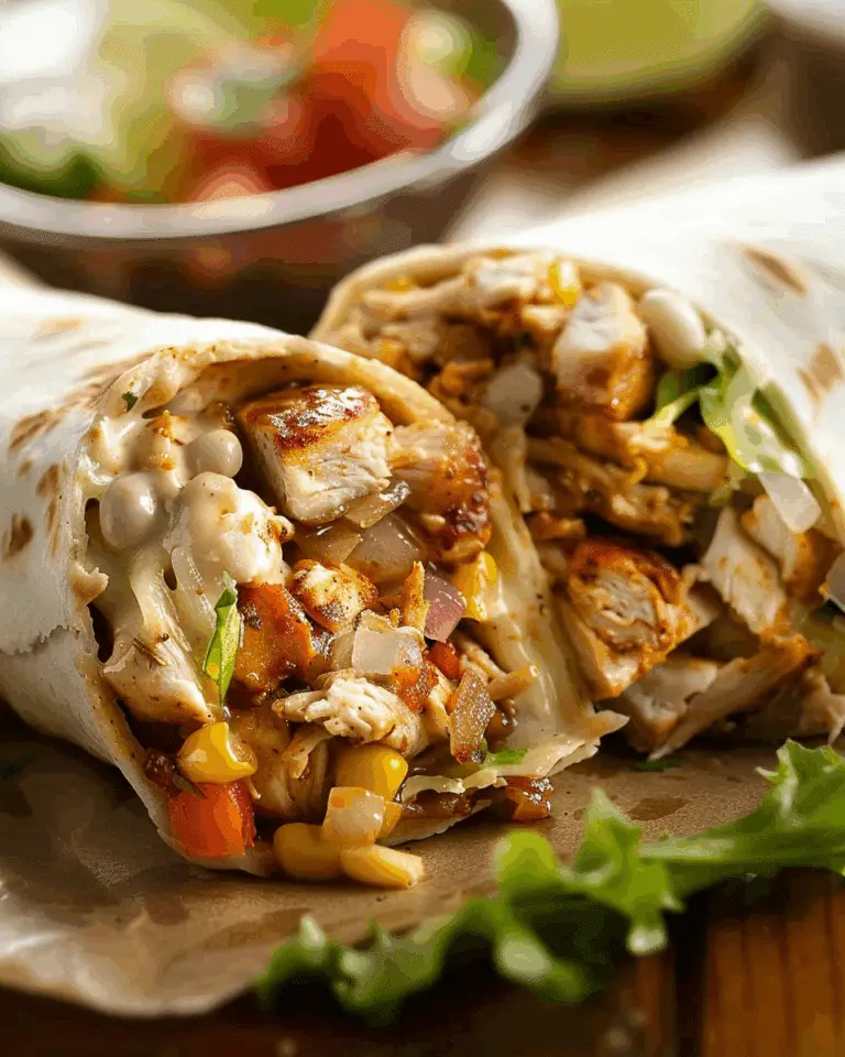 Chicken Burrito Wraps