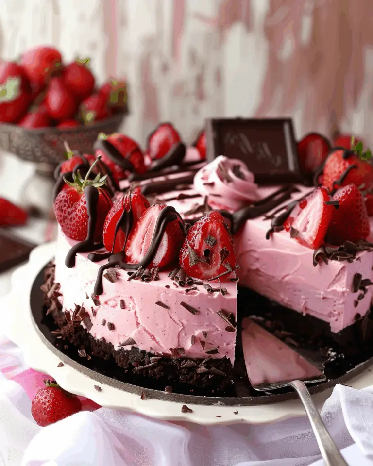 Chocolate Covered Strawberry Cheesecake