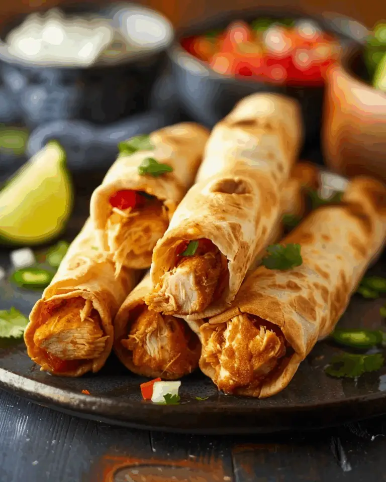 Crispy Chicken Taquitos