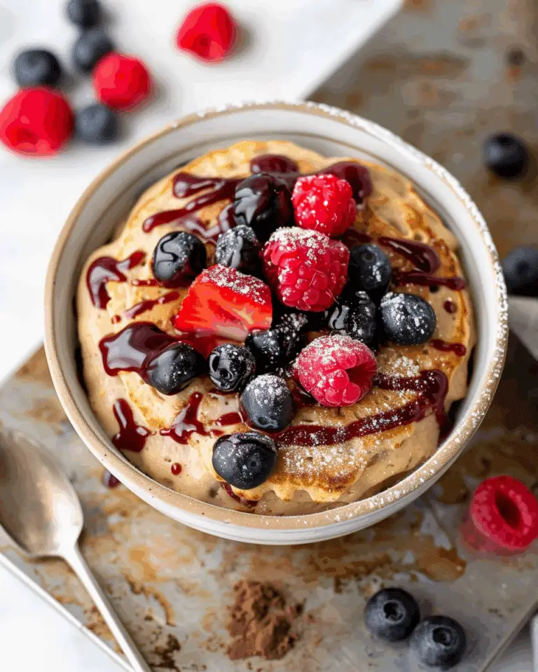 Easy Baked Protein Pancake Bowls