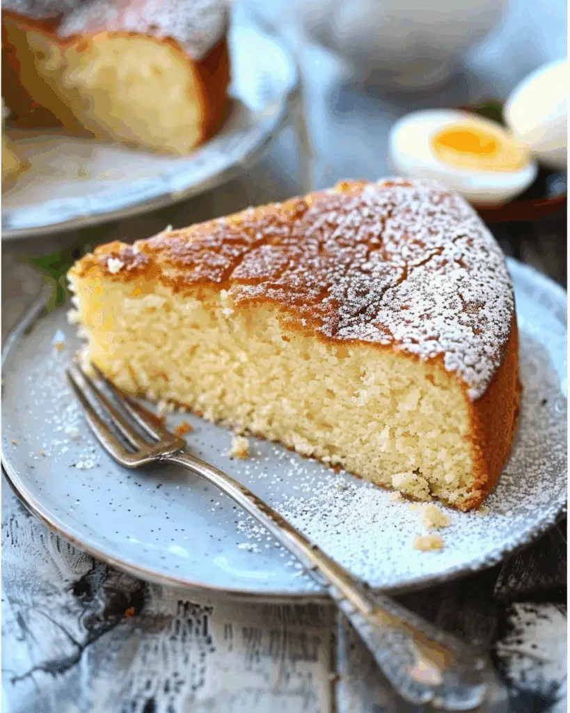 Flourless Vanilla Bean Greek Yogurt Cake